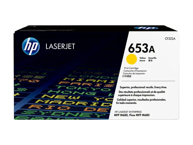 HP 653A - Gul original LaserJet tonerpatron (CF322A) for Color Ent...