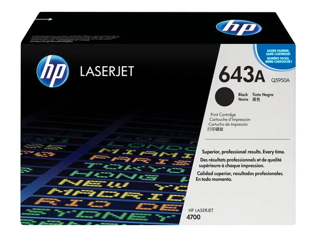 HP 643A - Svart - original - LaserJet - tonerpatron (Q5950A) - for...