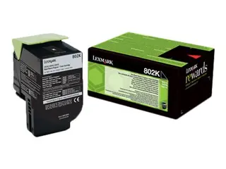 Lexmark 802K - Svart - original - tonerpatron LCCP, LRP for Lexmark CX310dn, CX310n, CX410de, CX410dte, CX410e, CX510de, CX510dhe, CX510dthe