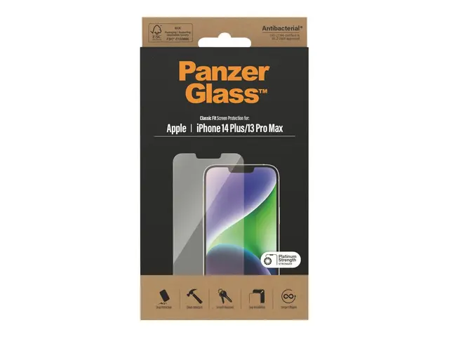 PanzerGlass - Skjermbeskyttelse for mobiltelefon klassisk passform...