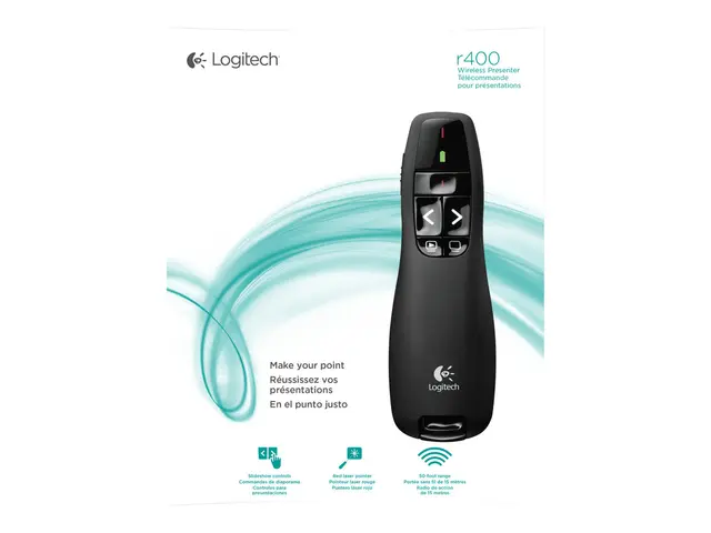 Logitech Wireless Presenter R400 - Presentasjonsfjernstyring - RF