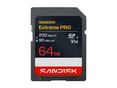SanDisk Extreme PRO - Flashminnekort - 64 GB Video Class V30 / UHS-I - SDXC UHS-I