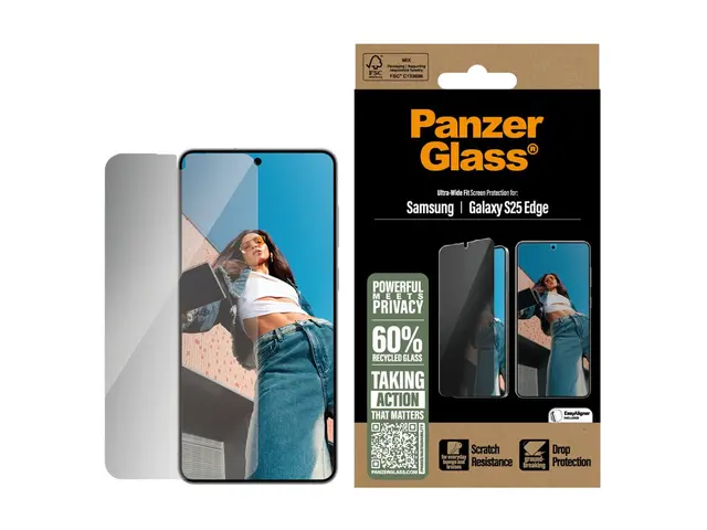 PanzerGlass - Skjermbeskyttelse for mobiltelefon ultrabred passfor...