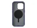 Speck Presidio 2 Grip - Baksidedeksel for mobiltelefon med klikkl&#229;s - MagSafe-samsvar - plastikk - kystbl&#229;, st&#248;vete gr&#229; - for Apple iPhone 15 Pro