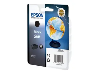 Epson 266 - 5.8 ml - svart - original - blære med RF-alarm blekkpatron - for WorkForce WF-100W, WF-110W
