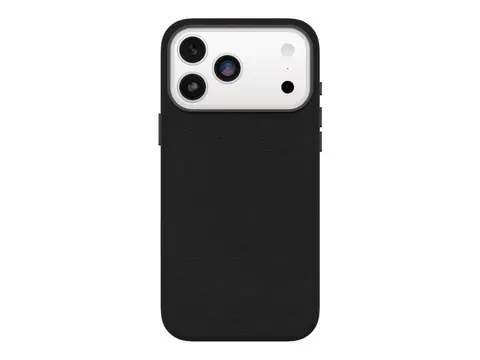 OtterBox Symmetry Series - Baksidedeksel for mobiltelefon MagSafe-samsvar - kaktusl&#230;r, magnet, polyuretan - noir aske (svart) - for Apple iPhone 17 Pro