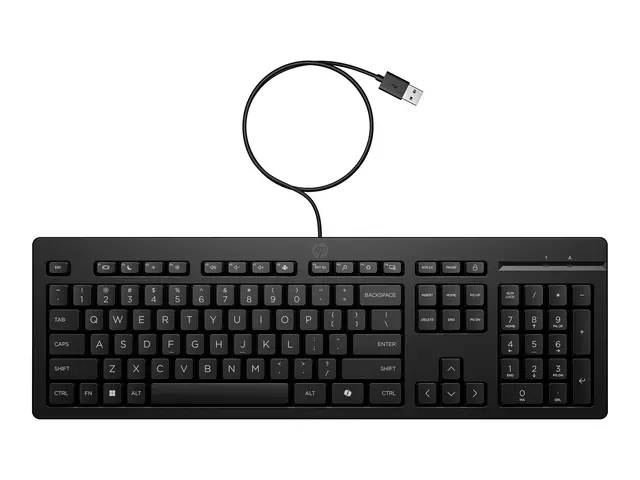 HP 125 G2 - Tastatur 100% full size USB QWERTY Internasjonal engel...