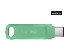 SanDisk Ultra Dual Drive Go - USB-flashstasjon 64 GB - USB 3.2 Gen 1 / USB-C - absintgrønn
