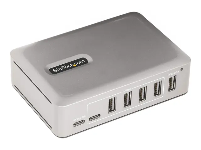 StarTech.com 7-Port USB-C Hub, 5x USB-A + 2x USB-C, Self-Powered w...