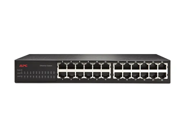 APC 24 Port 10/100 Ethernet Switch - Switch - 24 x 10/100 - rackmo...