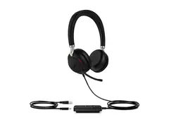 Yealink UH38 Dual - Hodesett - on-ear Bluetooth - tr&#229;dl&#248;s, kablet - USB-A - svart - UC-sertifisert - for Yealink UVC40, UVC50, UVC80
