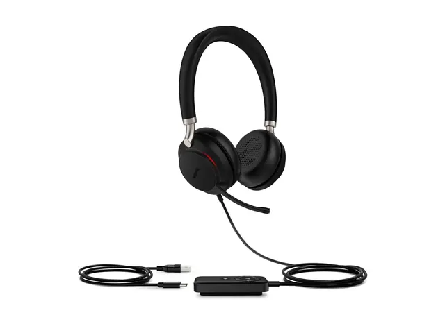 Yealink UH38 Dual - Hodesett on-ear Bluetooth trådløs, kablet USB-...