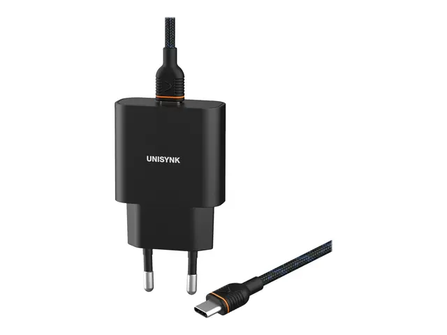 Unisynk Slim Wall Charger - Strømadapter 20 watt 3 A PD 3.0 (24 pi...