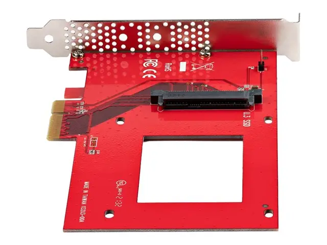 StarTech.com U.3 to PCIe Adapter Card, 4.0 x4 For 2.5" NVMe SSDs, ...