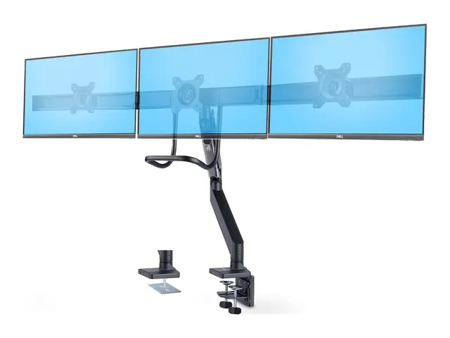 Startech Crossbar Triple Monitor Desk Mount, VESA 75x75/100x100 - ...