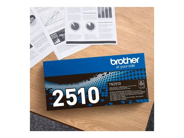 Brother TN-2510 - Høykapasitets svart original boks tonerpatron fo...
