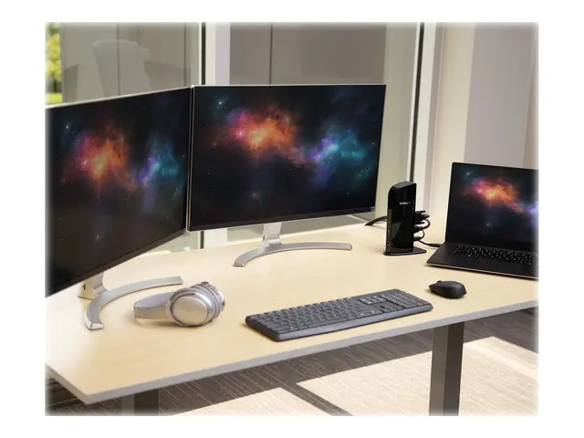 StarTech.com Dual Monitor USB 3.0 Laptop Docking Station with HDMI...