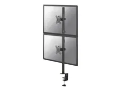 Neomounts FPMA-D550DV - Monteringssett - for 2 LCD-skjermer svart - skjermstørrelse: 10"-32" - klemmemonterbar, malje, skrivebordsmonterbar