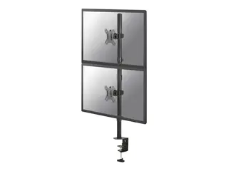 Neomounts FPMA-D550DV - Monteringssett - for 2 LCD-skjermer svart - skjermstørrelse: 10"-32" - klemmemonterbar, malje, skrivebordsmonterbar