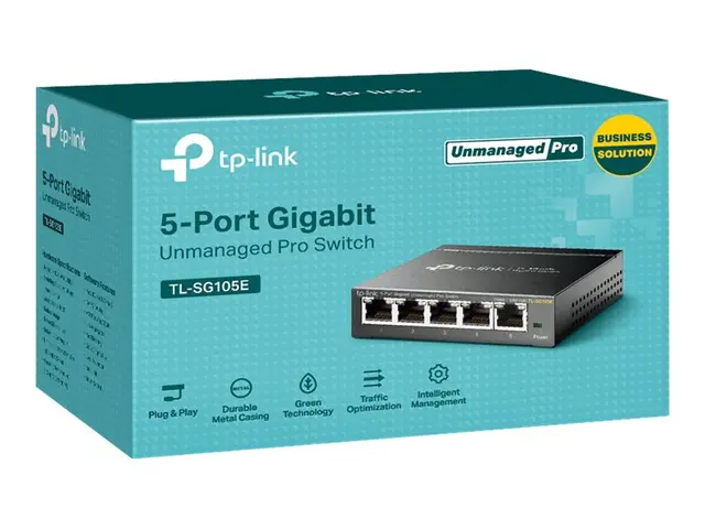 TP-Link Easy Smart TL-SG105E - Switch - 5 x 10/100/1000 - stasjonær