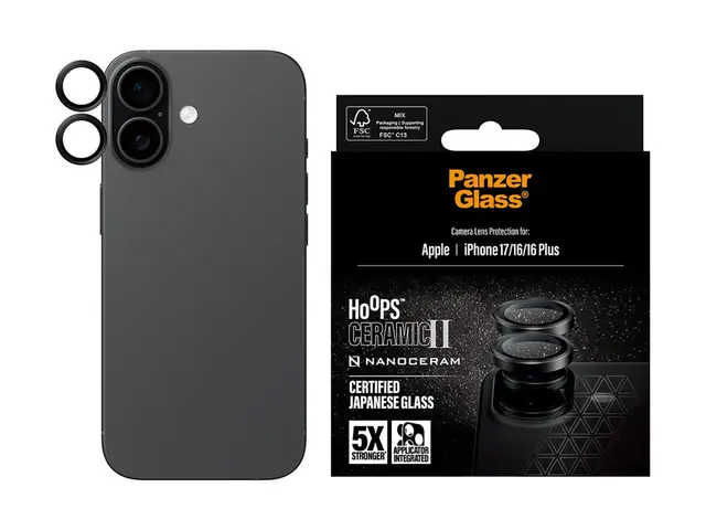 PanzerGlass Hoops Ceramic II - Linsebeskytter for mobiltelefon - s...