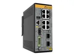 Allied Telesis AT IE220-10GHX - Switch - L2+ Styrt - 8 x 10/100/1000Base-T + 2 x 1 Gigabit / 10 Gigabit SFP+ (opplink) - DIN-skinnemonterbar, veggmonterbar - PoE++ (240 W)