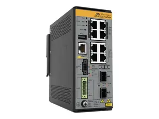 Allied Telesis AT IE220-10GHX - Switch - L2+ Styrt - 8 x 10/100/1000Base-T + 2 x 1 Gigabit / 10 Gigabit SFP+ (opplink) - DIN-skinnemonterbar, veggmonterbar - PoE++ (240 W)