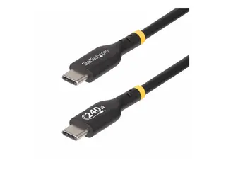 StarTech.com 1m USB C Charging Cable, USB-IF Certified USB-C Cable, 240W USB type C-kabel - 24 pin USB-C til 24 pin USB-C - 1 m