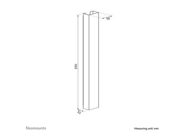 Neomounts - Kabeldekke magnetic fixture, universal hvit