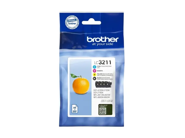 Brother LC3211 Value Pack - 4-pack svart, gul, cyan, magenta origi...