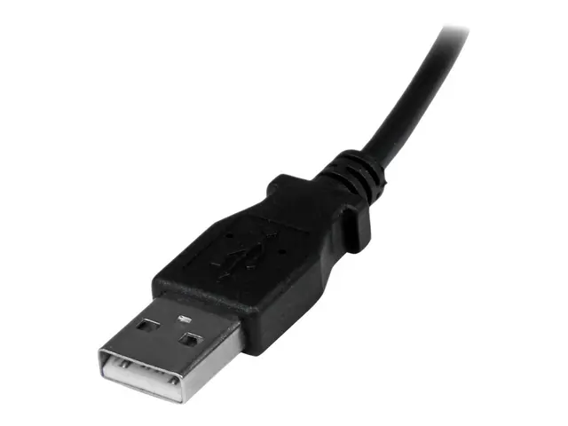 StarTech.com 2m Micro USB Cable Cord - A to Down Angle B Angled 1x...