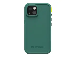 OtterBox FRE - Beskyttende vanntett eske for mobiltelefon MagSafe-samsvar - 50 % resirkulert plast, 25 % havbasert resirkulert plast - furu (grønn) - for Apple iPhone 15 Pro