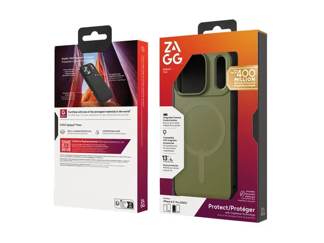 ZAGG Sedona Snap - Baksidedeksel for mobiltelefon MagSafe-samsvar ...