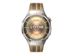 Huawei Watch GT 6 Pro - 46 mm - titanium alloy smartklokke med stropp - composite woven - brun - h&#229;ndleddst&#248;rrelse: 140-210 mm - display 1.47&quot; - Bluetooth 6.0 BR/EDR + BLE, NFC - 54.7 g - brun