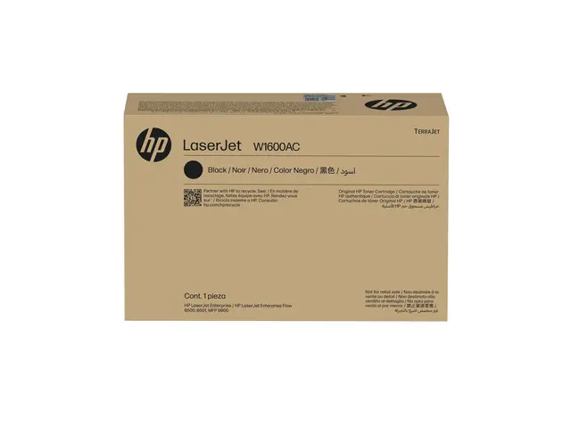 HP 160A - Svart - original - LaserJet - tonerpatron (W1600AC) Cont...