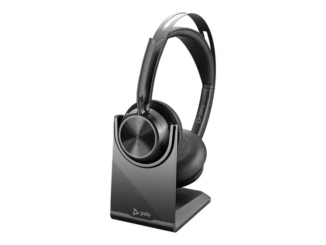 Poly Voyager Focus 2 - Hodesett on-ear Bluetooth trådløs, kablet U...