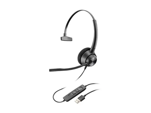 HP Poly EncorePro 310 - 300 series hodesett on-ear kablet USB-A svart