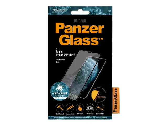 PanzerGlass - Skjermbeskyttelse for mobiltelefon glass rammefarge ...