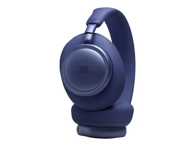 JBL LIVE 780NC - Hodetelefoner med mikrofon full størrelse - Bluetooth - trådløs, kablet - aktiv støydemping - 3,5 mm jakk - blå 
