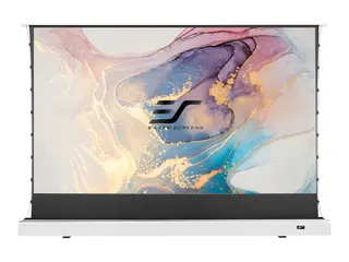 Elite Screens Kestrel Tab-Tension Series FTE135XH2-C4D Projeksjonsskjerm med gulvstativ - står på gulv - motorisert - 135" (343 cm) - 16:9 - CineGrey 4D - hvit
