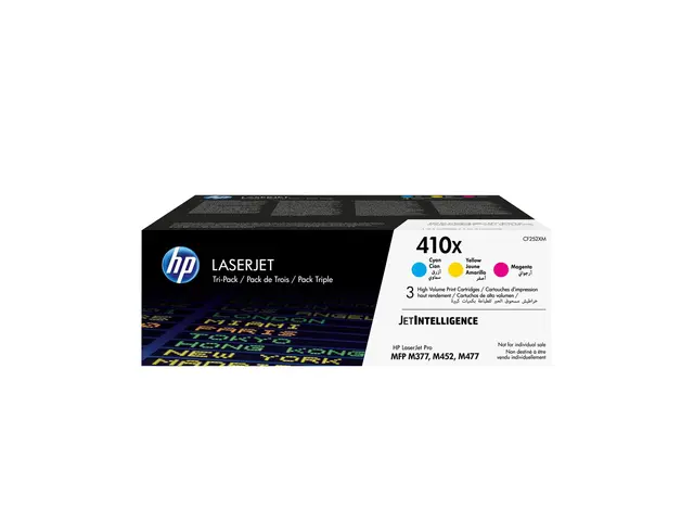 HP 410X - 3-pack - Høy ytelse - gul, cyan, magenta - original - La...