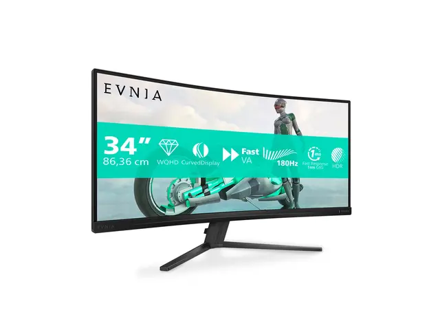 Philips Evnia 3000 34M2C3500L - LED-skjerm gaming kurvet 34" 3440 ...