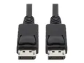 Eaton Tripp Lite Series DisplayPort Cable with Latching Connectors, 4K 60 Hz (M/M), Black, 6 ft. (1.83 m) DisplayPort-kabel - DisplayPort (hann) til DisplayPort (hann) - 1.8 m - svart