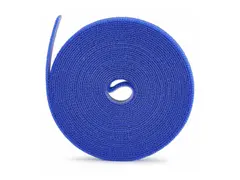 Startech - Kabellisserulle - hook and loop, 0.5" wide, cut-to-size, reusable. fastener tape. adjustable 4.6 m - blå (en pakke 4)