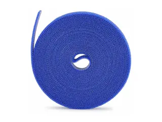 Startech - Kabellisserulle - hook and loop, 0.5" wide, cut-to-size, reusable. fastener tape. adjustable 4.6 m - blå (en pakke 4)