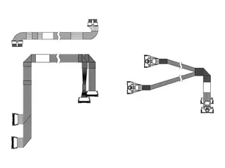 Lenovo - Lagerkabelsett - for 4 x 2,5&quot; NVMe bakplan for ThinkSystem SR630 V3