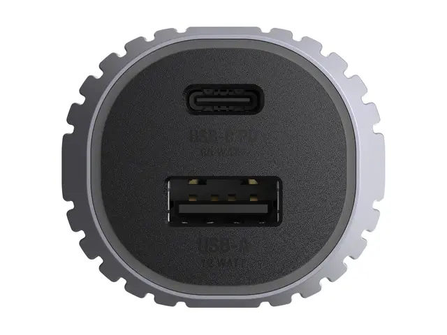 Unisynk - Bilstrømadapter 72 watt PD 2.0, 3.0 2 utgangskontakter (...