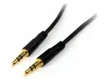 StarTech.com 6 ft Slim 3.5mm Stereo Audio Cable M/M - 3.5mm Male to Male Audio Cable for your, Tablet or MP3 Player (MU6MMS) - lydkabel - 1.8 m