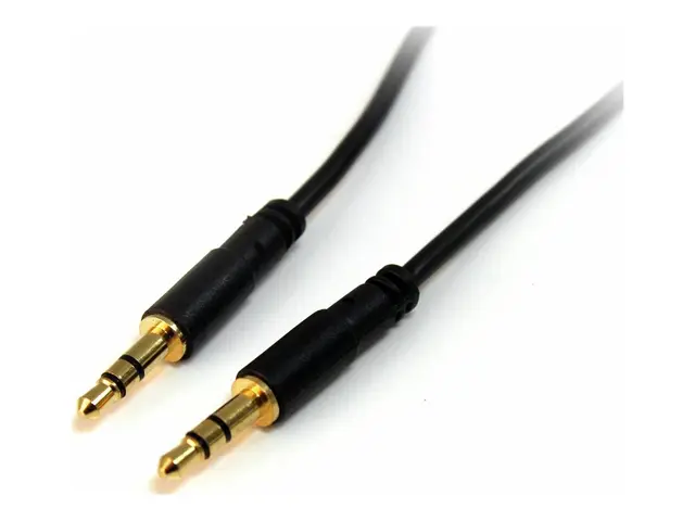 StarTech.com 6 ft Slim 3.5mm Stereo Audio Cable - M/M Male to for ...