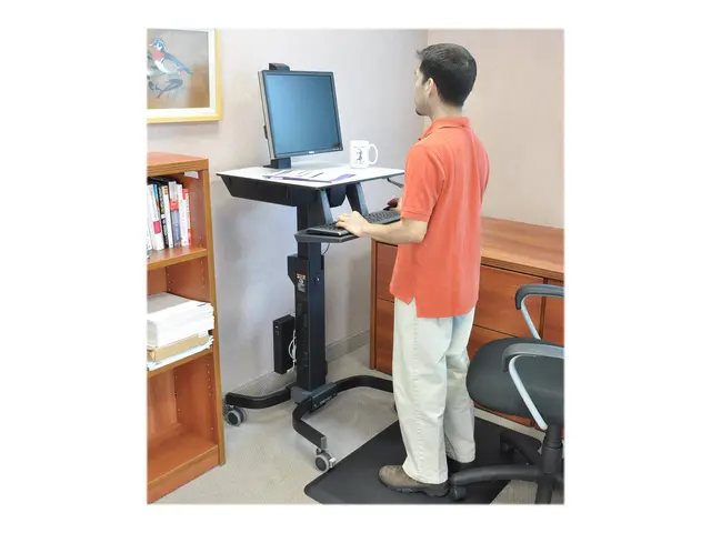 Ergotron WorkFit-C Single LD - Sitte/stående arbeidsstasjon mobil ...